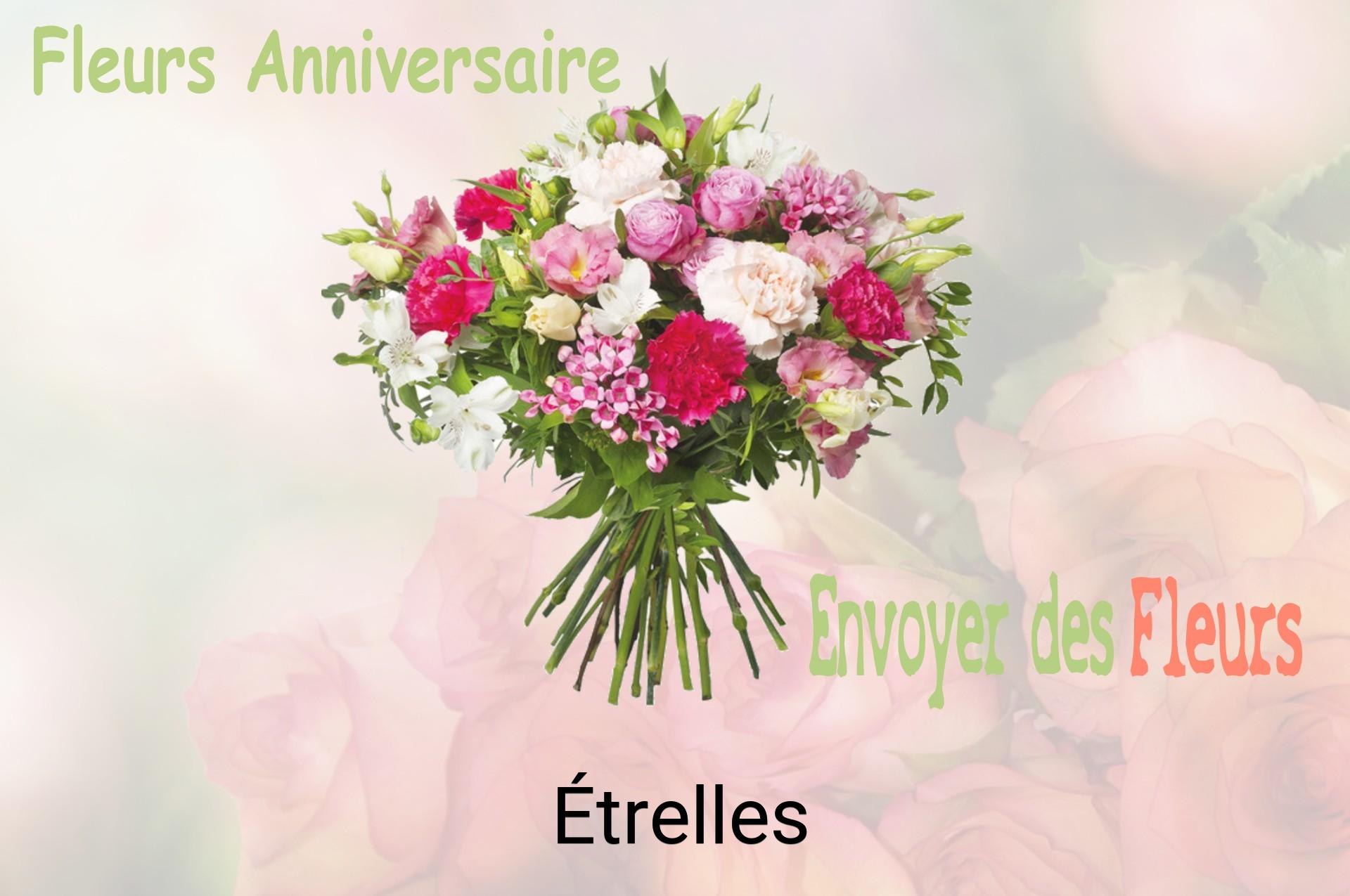 Bouquet de fleurs d’anniversaire livré à Étrelles